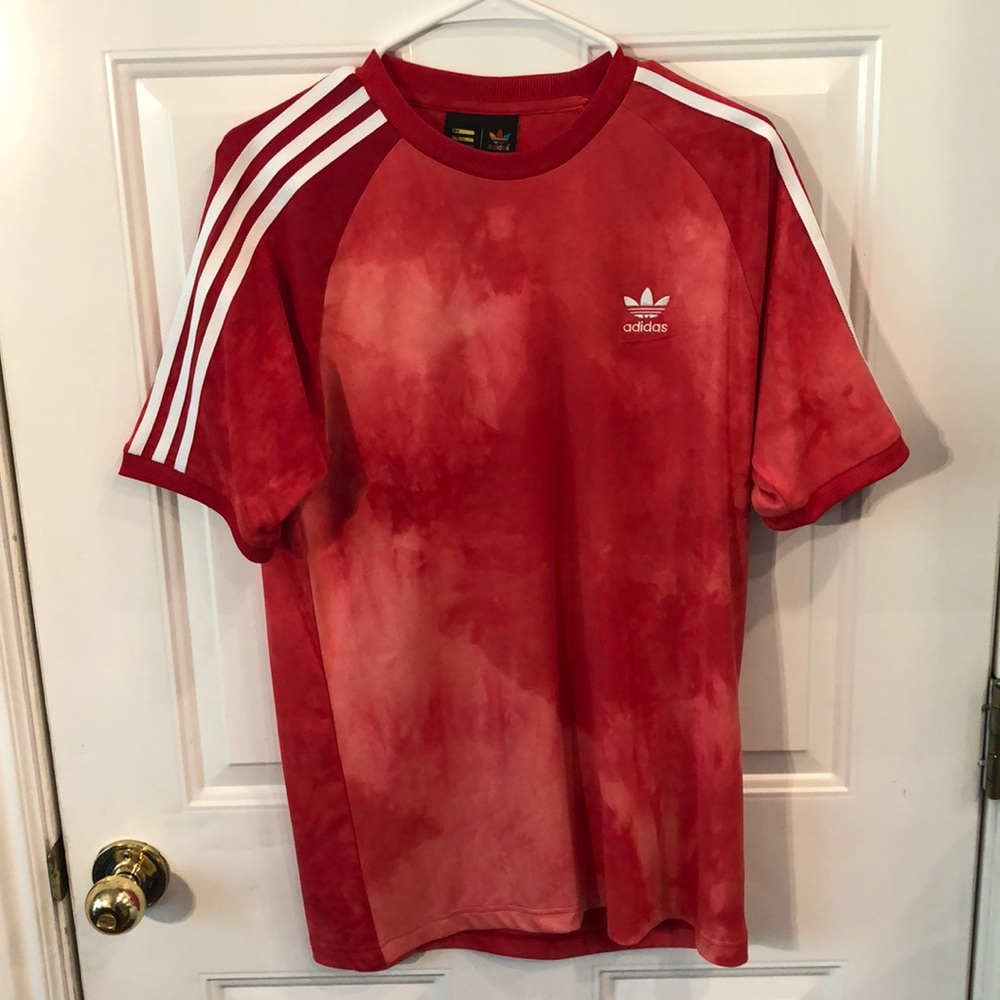 Men’s red adidas shirt